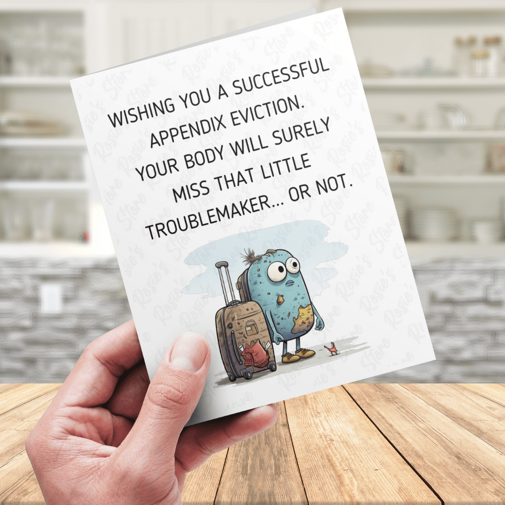 Appendix Greeting Card: Little Troublemaker...