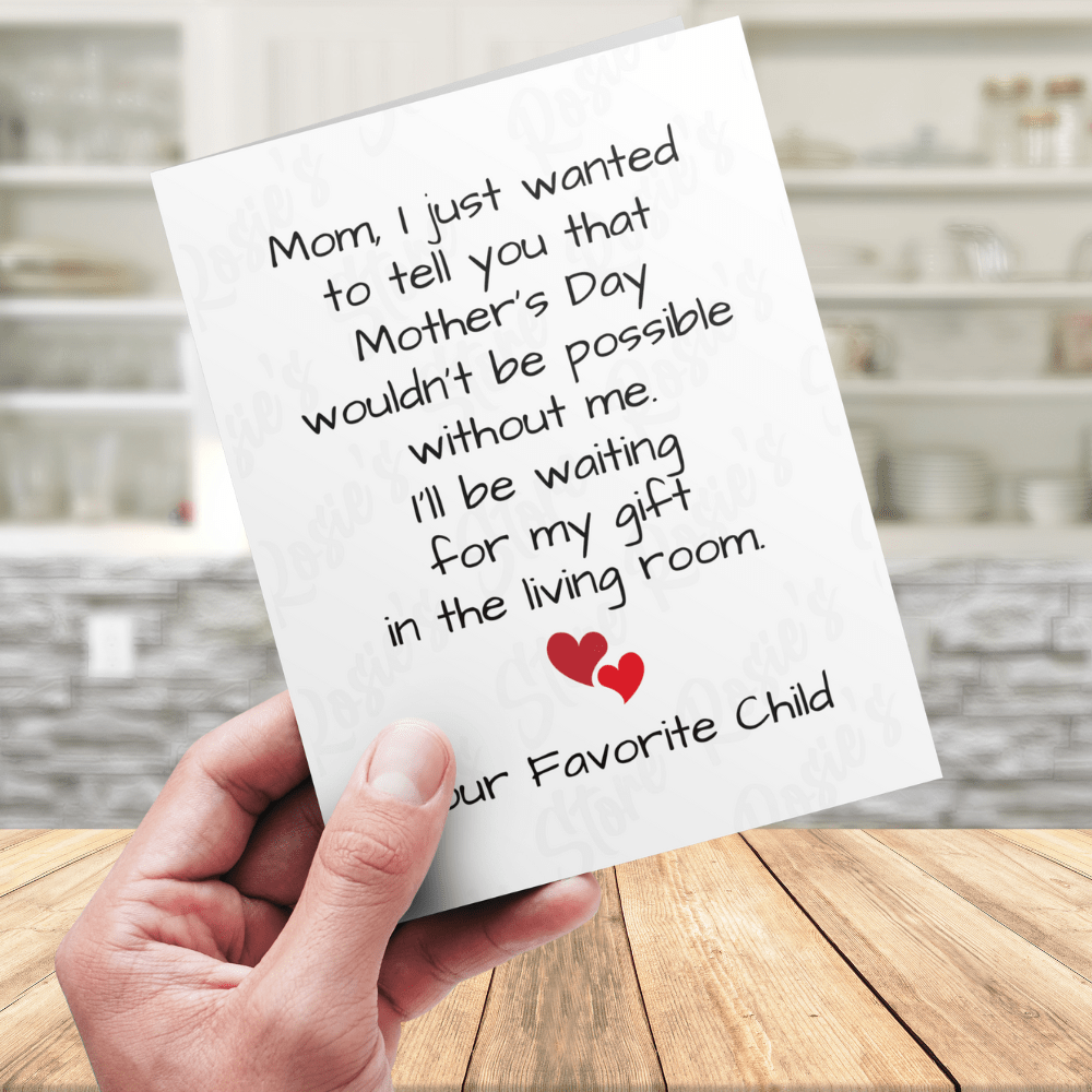 Mom Gift, Mother's Day Greeting Card For Mother: Mom, I Just Wanted To Tell You...