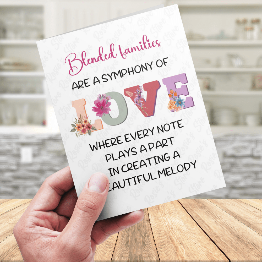 Blended Family Greeting Card: A Symphony Of Love...