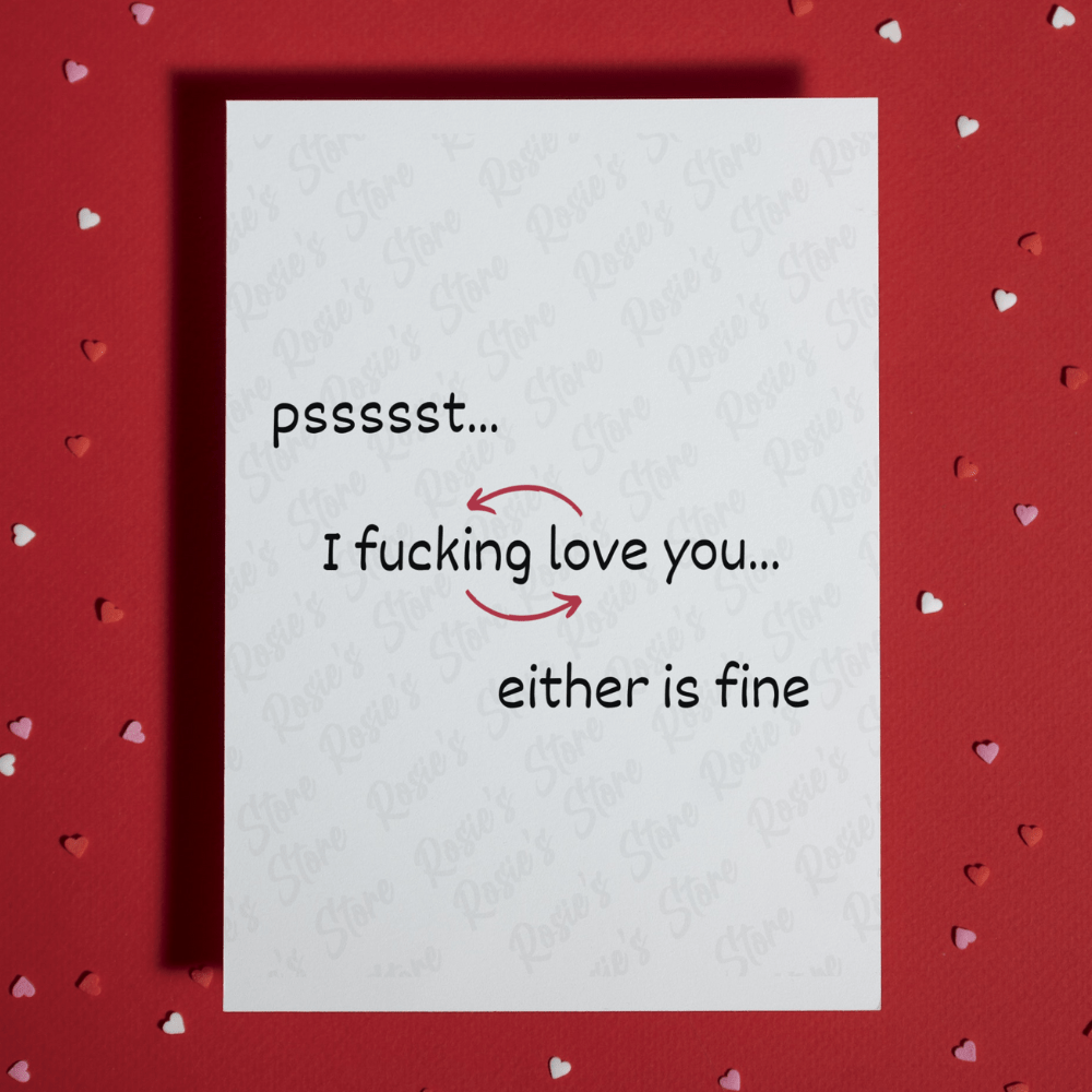 Couple Greeting Card: Pssssst....