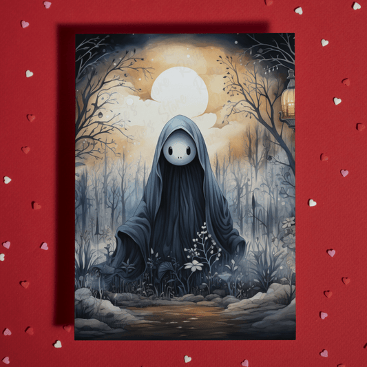 Halloween Ghost Greeting Card, Party Invitation