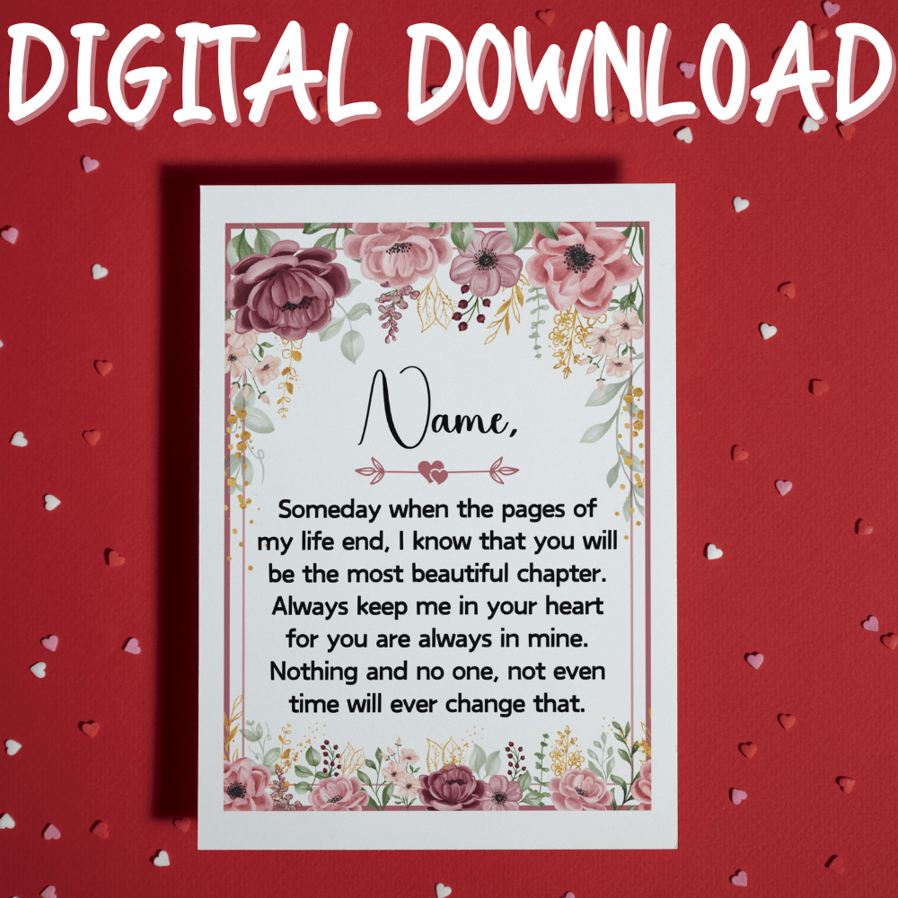 Card for Her Digital Greeting Card: The Most Beautiful Chapter