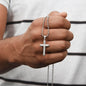 Future Husband Gift, Personalized Cross Necklace: Wherever The Journey Takes Us...