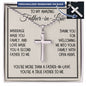 Father-in-Law Gift, Personalized Cross Necklace: Marriage Made You Family...