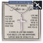 Father-in-Law Gift, Personalized Cross Necklace: Watching You With Our Kids...