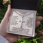 Daughter's Boyfriend Gift, Personalized Cross Necklace: My Daughter Is The Most Precious Thing...