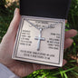 Father-in-Law Gift, Personalized Cross Necklace: Marriage Made You Family...