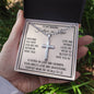 Father-in-Law Gift, Personalized Cross Necklace: Watching You With Our Kids...