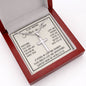 Father-in-Law Gift, Personalized Cross Necklace: Watching You With Our Kids...