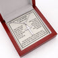 Son-in-Law Gift, Personalized Cross Necklace: While It Was Our Daughter's Heart