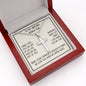 Bonus Son Gift From Bonus Mom, Personalized Cross Necklace: I Didn't Give You The Gift Of Life...