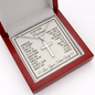 Future Husband Gift, Personalized Cross Necklace: Wherever The Journey Takes Us...