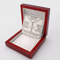 Bonus Son Gift From Bonus Mom, Personalized Cross Necklace: I Didn't Give You The Gift Of Life...