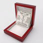 Father-in-Law Gift, Personalized Cross Necklace: Watching You With Our Kids...