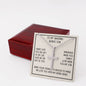 Bonus Son Gift From Bonus Mom, Personalized Cross Necklace: I Didn't Give You The Gift Of Life...