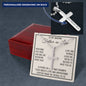 Father-in-Law Gift, Personalized Cross Necklace: Watching You With Our Kids...