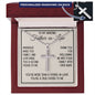 Father-in-Law Gift, Personalized Cross Necklace: Marriage Made You Family...