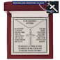 Daughter's Boyfriend Gift, Personalized Cross Necklace: My Daughter Is The Most Precious Thing...