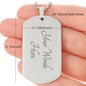 Gift For Grandson From Grandma, Dog Tag Necklace: Always Remember...