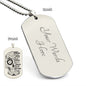 Gift for Him or Her, Engraved Dog Tag Necklace: Always Remember...