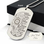 Gift for Him or Her, Engraved Dog Tag Necklace: Always Remember...