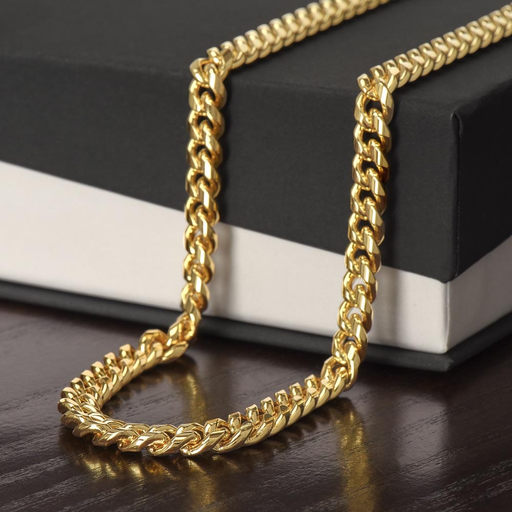 Bonus Son Gift, Link Chain Necklace: I May Not Have Been There...
