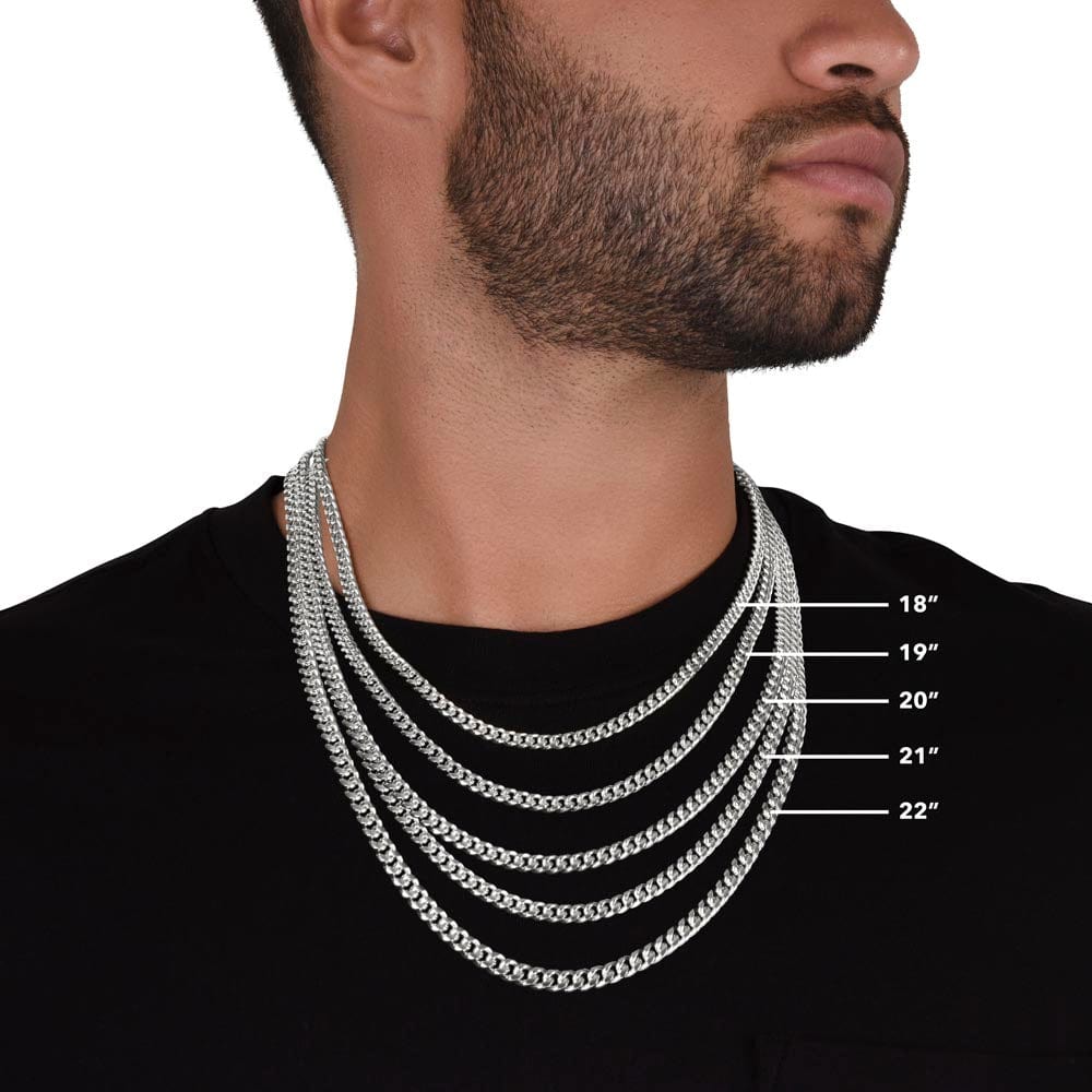 Bonus Son Gift, Link Chain Necklace: I May Not Have Been There...