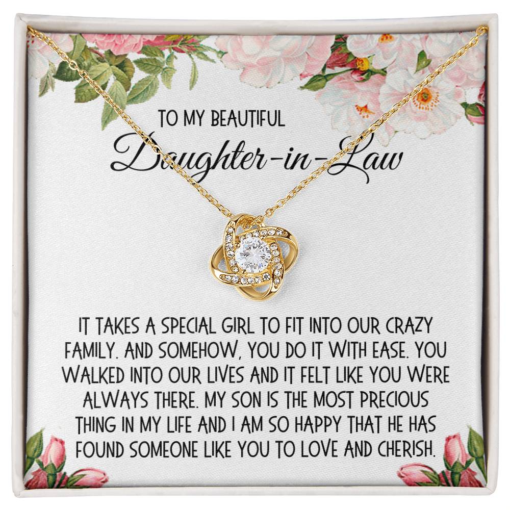 Daughter-in-Law Gift, The Love Knot Necklace: It Takes A Special Girl