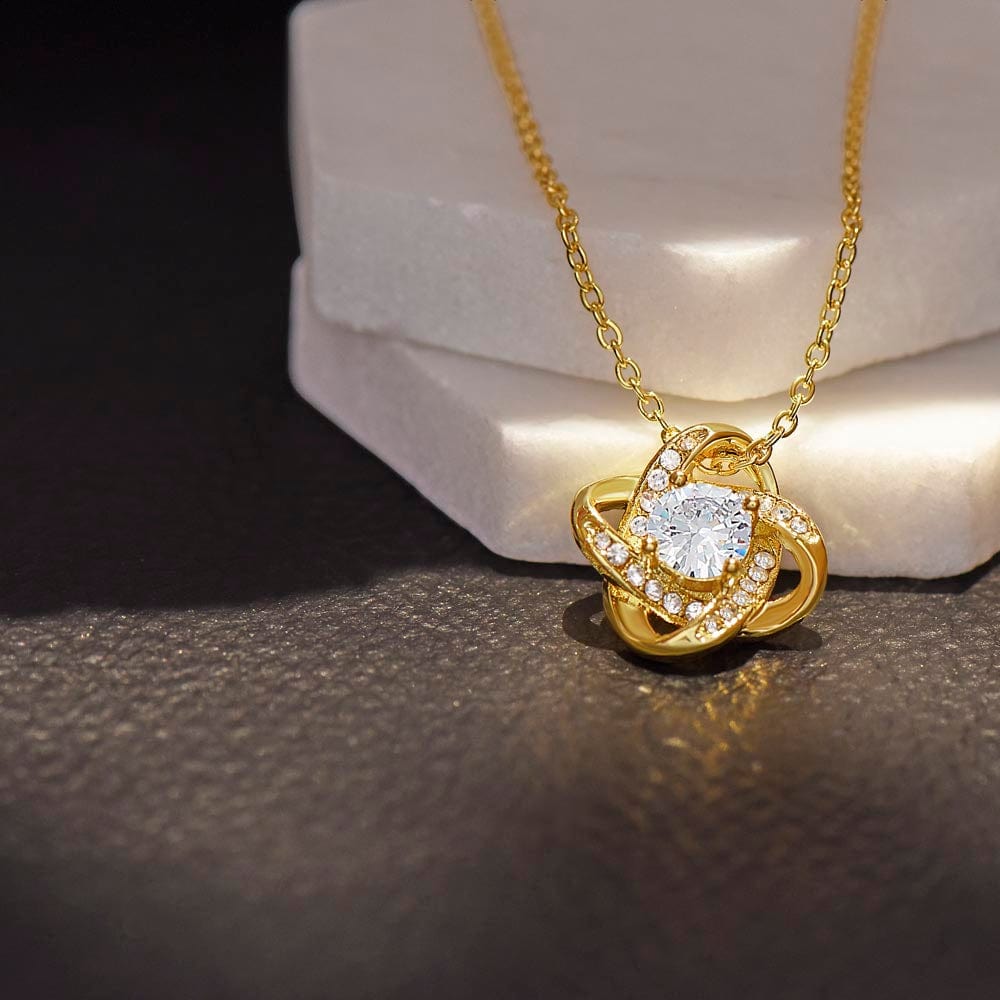 Gift for Her, Love Knot Necklace: I Pinky Promise