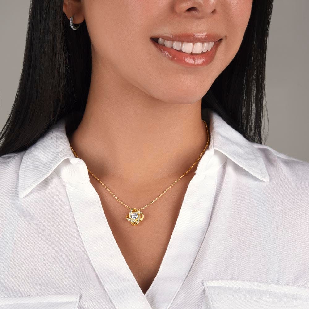 Bonus Daughter Gift, Love Knot Necklace: I May Not Have Been There From The Beginning