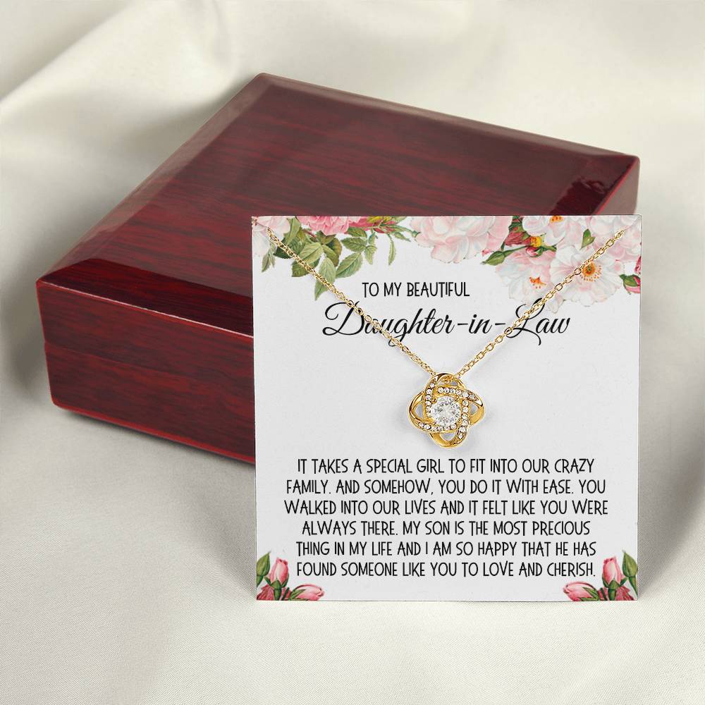 Daughter-in-Law Gift, The Love Knot Necklace: It Takes A Special Girl