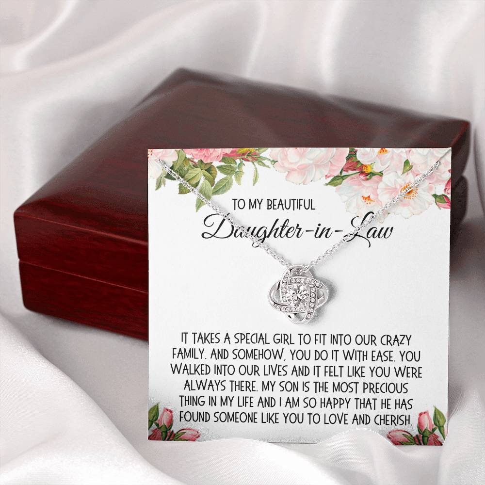 Daughter-in-Law Gift, The Love Knot Necklace: It Takes A Special Girl