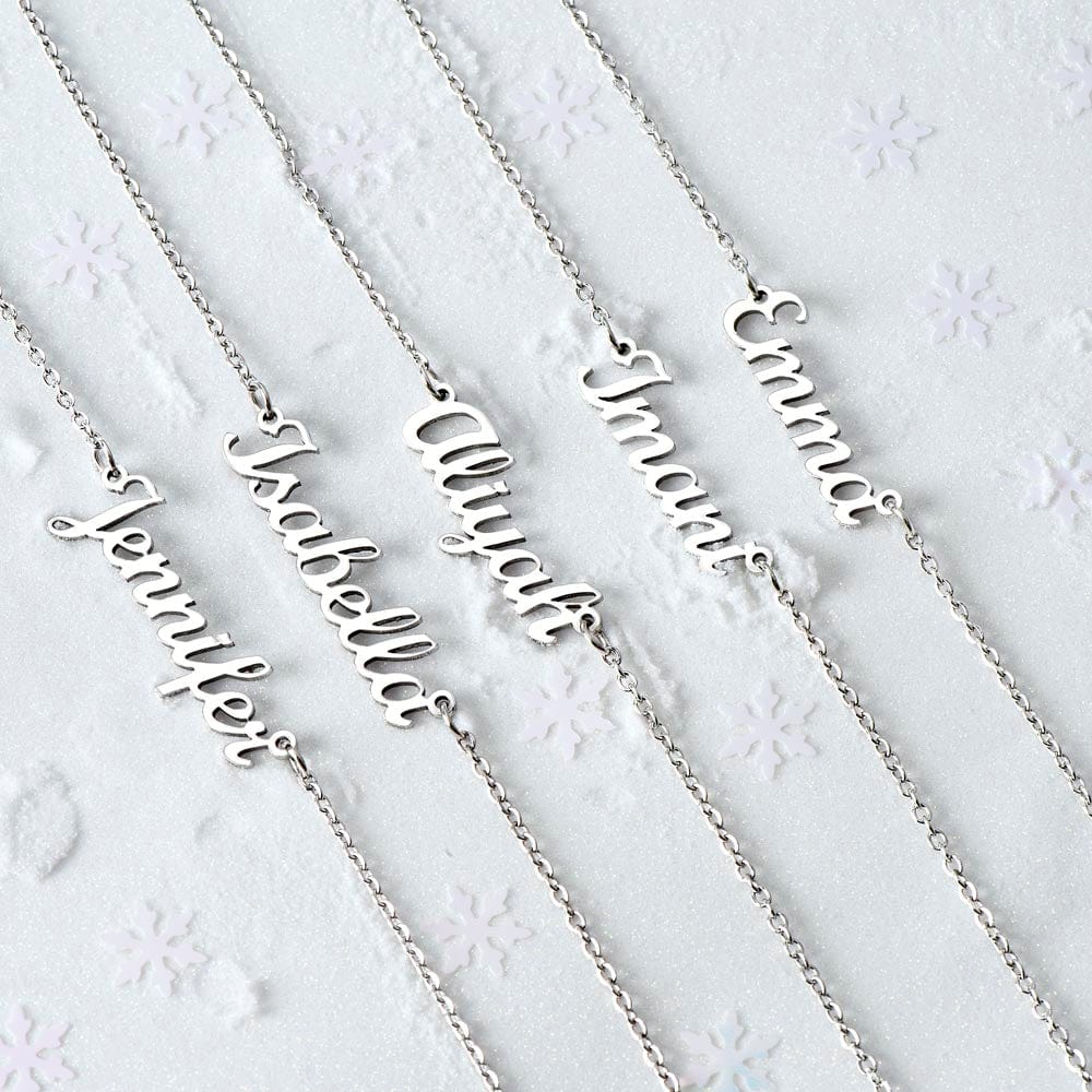 Girlfriend Gift, Custom Name Necklace: You're The Love Of My Life
