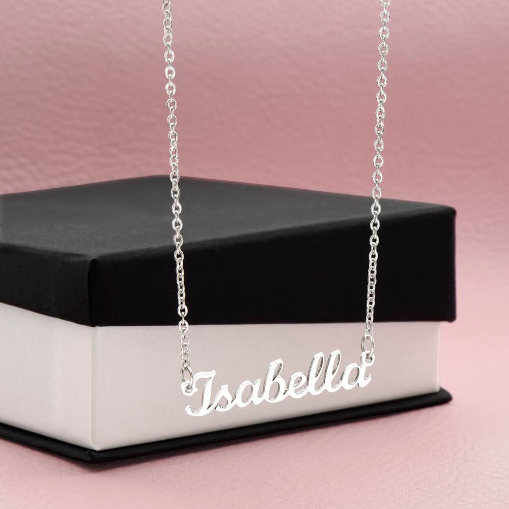 Girlfriend Gift, Custom Name Necklace: You're The Love Of My Life
