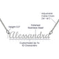 Granddaughter Gift From Grandparents, Custom Name Necklace: From The Moment You Came Into Our Lives
