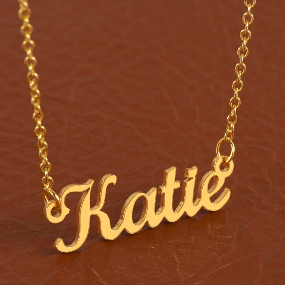 Girlfriend Gift, Custom Name Necklace: You're The Love Of My Life