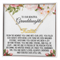 Granddaughter Gift From Grandparents, Custom Name Necklace: From The Moment You Came Into Our Lives