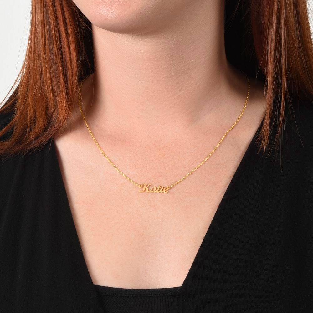 Girlfriend Gift, Custom Name Necklace: You're The Love Of My Life