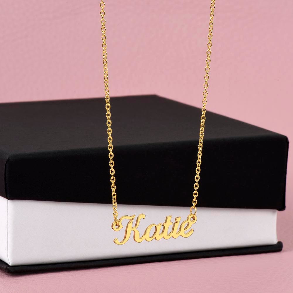 Girlfriend Gift, Custom Name Necklace: You're The Love Of My Life