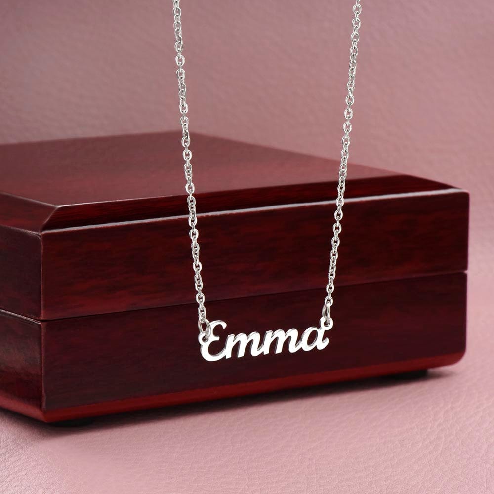 Girlfriend Gift, Custom Name Necklace: You're The Love Of My Life
