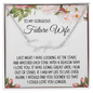 Future Wife Gift, Signature Name Necklace: Last Night I Was Looking At The Stars