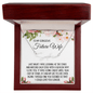 Future Wife Gift, Signature Name Necklace: Last Night I Was Looking At The Stars