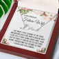 Future Wife Gift, Signature Name Necklace: Last Night I Was Looking At The Stars