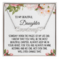 Daughter Gift, Heart Name Necklace: Someday When The Pages On My Life End...