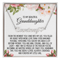Granddaughter Gift From Grandparent, Heart Name Necklace: From The Moment You Came Into My Life