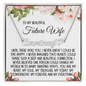 Future Wife Gift, Heart Name Necklace: Until There Was You...