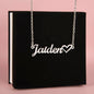 Granddaughter Gift From Grandparent, Heart Name Necklace: From The Moment You Came Into My Life