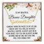 Bonus Daughter Gift, Heart Name Necklace: Someday When The Pages on My Life End...