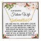 Future Wife Gift, Heart Name Necklace: Until There Was You...