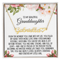 Granddaughter Gift From Grandparent, Heart Name Necklace: From The Moment You Came Into My Life